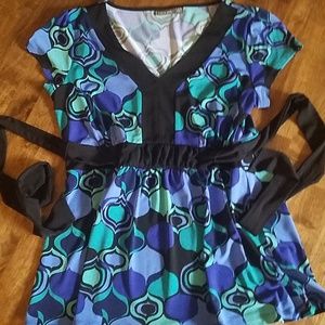 {Apt 9} Petite blouse with tie back